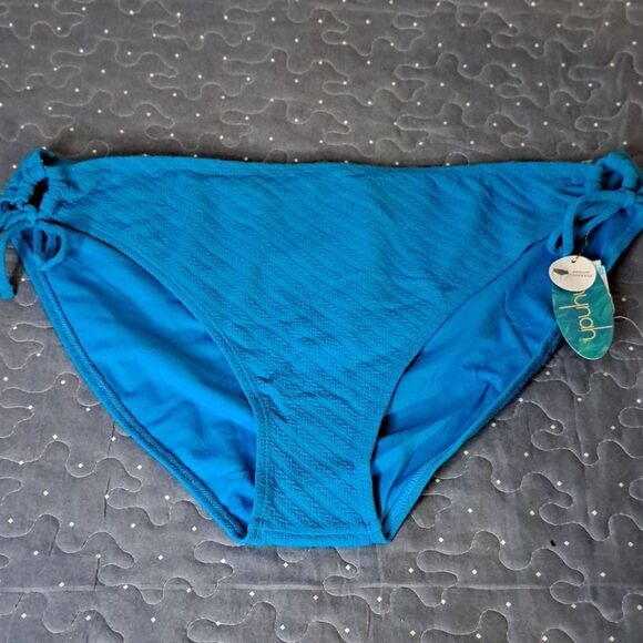 Mynah blue side tie medium coverage swim bottoms size XXL NWT - Picture 1 of 5